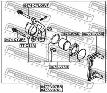 ������� �������� ������ Febest 0476V75R 0476V75R ����