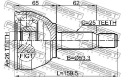 ���� ������� FORD Tourneo Connect 02-13 2110-TRCD Febest 2110TRCD 2110TRCD ����