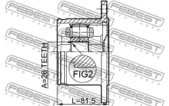 ���� ���������� 26x87 | ����� ���� | Febest 0211T30RH 0211T30RH ����