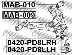 ����� ������� ������ | ����� ����/��� | Febest 0420PD8LRH 0420PD8LRH ����