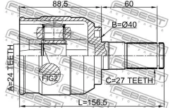 ���� ���������� ������ 24x40x27 Febest 1211IX352WDRH 1211IX352WDRH ����