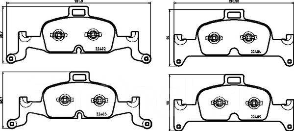   ! Audi A4/A5/A6/Q5 15 P85164 P 85 164 Brembo P85164 P85164 