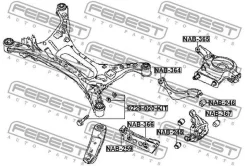 ����������� ������� ����������� ������ �������� ��� Nissan Altima L33 2012.05- [US] NAB-364 Febest NAB364 NAB364 ����