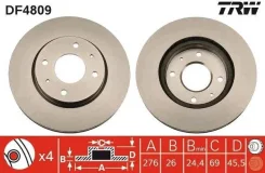 ���� ��������� ������ Mitsubishi: Galant VI (EA_) 96-04, Galant VI ��������� (EA_) 96-03, Lancer ����� (CS_A) 03-, Lancer ��������� (CS_W) 03- DF4809...