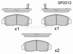 ������� ��������� (�������) Honda Accord 02-13 / Civic 00-17 HI-Q/Sangsin Brake SP2012, �������� SP2012 ����