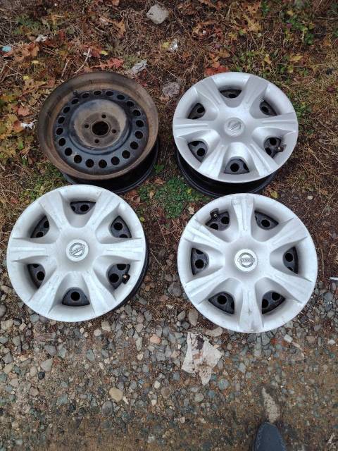 Диски штамповка nissan, 15", 1 шт, Вылет (ET) 45 мм. 4x100 ...