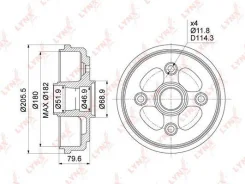 ������� ��������� ��� Lynxauto [BM1017] BM1017 ����