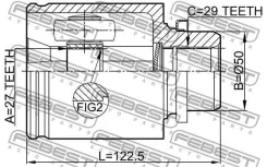 ���� ���������� 27x50x29 | ����� ���� | Febest 0211Z51RH 0211Z51RH ����