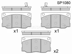 ������� ��������� HI-Q/Sangsin Brake SP1080, �������� SP1080 ����