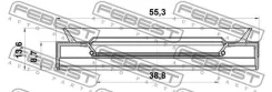 ������� ������� 38.8x55.3x8.7x13.6 | ����/��� | Febest 95PES40550914C 95PES40550914C ����