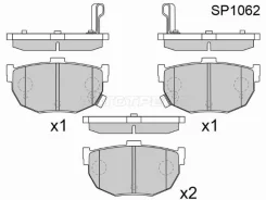 ������� ��������� HI-Q/Sangsin Brake SP1062, ������ SP1062 ����