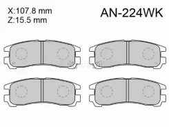 ������� ��������� (�����) Mitsubishi Galant 96-12 / RVR 91-17 Akebono AN-224WK, ������ AN224WK ����