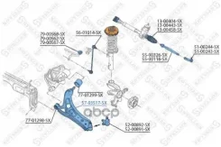 ����� SEAT Cordoba/Ibiza 02-. Skoda Fabia 99-. VW FOX 05-/POLO 01- �����. Stellox ���. 5703517SX 5703517SX ����