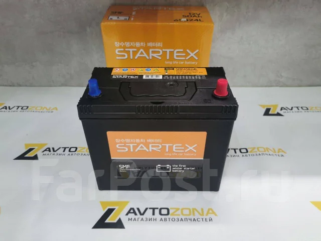 Аккумулятор Startex 65B24L 50Ah 470A, кальциевый, обратная, 50 А.ч. 470 ...