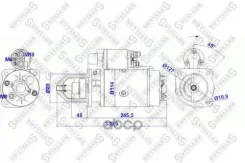 �������! 24V 4KW 9 ������ 45 ��. ������ Volvo F/FL/FM 6/7 96 Stellox ���. 8802027SX 8802027SX ����