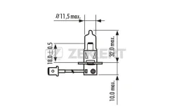 ����� H3 12V 55W Pk22 lp1139 Zekkert LP1139 ����
