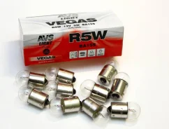 ����� ��������� R5W 12V 5W AVS Vegas (���������� ����, BOX) (10 ��. ) A78185S ����