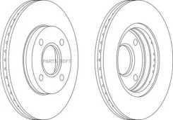 ���� ����. ������. ����. [258x22] 4 ���. FORD Focus all 98- DDF1072C ����