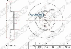���� ��������� (���) Ford Focus 04-11 / Kuga 08-13 SAT ST-LR027123 STLR027123 ����