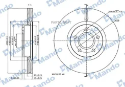 ��������� ���� FORD C-Max 07-/II 10-/Focus II 04-/III 11-/Kuga 08-, Volvo C30 06-/C70 II 06-/S40 II 04-/V50 04- MBC035035 ����