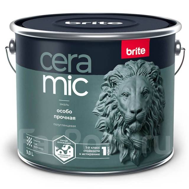 Эмаль Brite Ceramic особо прочная акриловая, в наличии. Цена: 1 470.34 ...
