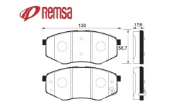 ������� ���������, �������� Hyundai Sonata YF; Sonata LF (��. VIN) 2014-2017��. ; KIA SOUL PS (��. VIN) 2014-2016��. Remsa 142602 142602 ����