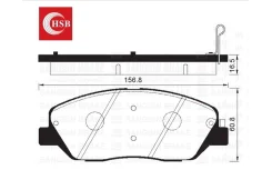 ������� ���������, �������� Hyundai Santa Fe CM 2006-2012��. ; KIA Sorento XM 2009-2012��. ; Ssangyong Actyon II 2011-2016��. HSB-GOLD HP0033 HP0033 �...