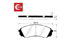 ������� ���������, �������� Hyundai H1/Grand Starex (R16) 2007-2021��. ; KIA Carnival II (��. VIN) 2006-2010��. HSB-GOLD HP1039 HP1039 ����