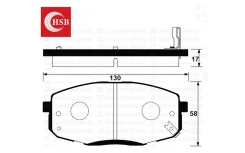 ������� ���������, �������� KIA Ceed ED 2006-2012��. ; Cerato II 2008-2013��. ; Hyundai i30 FD 2007-2012��. HSB-GOLD HP0040 HP0040 ����