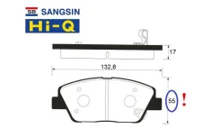 ������� ���������, �������� KIA Optima TF (��. Vin - ����� ����� Korea) 2011-2015��. Sangsin (����� Hi-Q) SP1397 SP1397 ����