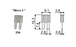 �������������� Micro2 25A (�����) Koito F2540 F2540 ����