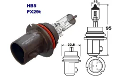 ����� ����������� HB5 12v 65/55w �������� Osram 9007 9007 ����