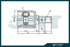 ���� ���������� JETT V40-3044 JETT V403044 V403044 ����