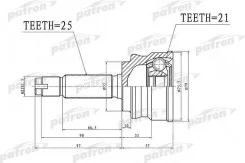 ���� �������� 25x55x21 Mitsubishi COLT Z21A/Z22A/Z23A/Z24A/Z25A/Z26A/�Z27A/Z28A 02- PCV1386 ����