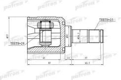 ���� ���������� 25x41x29 Mitsubishi Lancer CY 07- PCV1392 ����