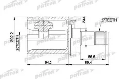 ���� ����� ��� �-�� [A:27, B:26, D:92.2] BMW: X5 01- ALL PCV5003 ����
