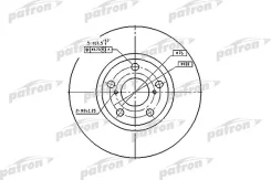 ���� ��������� ������ Toyota: Avensis 97-03, Avensis Liftback 97-03, Avensis Station Wagon 97-03, Corona ����� 97-03 PBD4046 ����