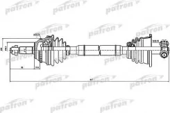 ������� ��� 23x702x56.3x29.95 ABS:44T Renault Laguna 1.8/2.0 93-01 PDS0299 ����