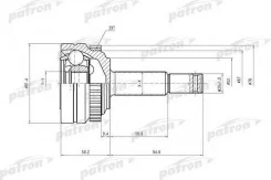 ���� ������ �-�� 22x52x22 ABS:29T OPEL: Astra F 94-98 PCV1118 ����