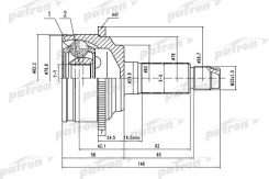 ���� ������ �-�� 28x62x32 ABS:44T Mazda: 6 02- PCV1525 ����