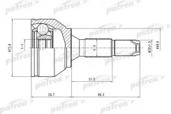 ���� ������ �-�� 21x49x20 Citroen: C2 03- PCV1561 ����
