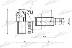 ���� ������ �-�� [A:25, B:22, ABS:44] Hyundai: Accent 00- PCV3902 ����