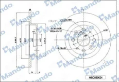 ���� ��������� ������ ��� 262*10*61 2 Hyundai (� ����� ���! ) MBC030026 ����