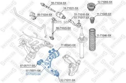 ����� ������ Mazda 3 BK all 03- 5771072SX ����
