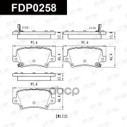 ������� ��������� Honda Civic 1.4L 2008.10-2011.12 ����. ����� Ceramic FAP FAP ���. FDP0258 FDP0258 ����
