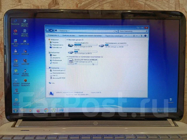 HP Pavilion dv6. 15.6", 1,7����, ��� 8 ��, ���� 750���, WiFi: 1 ����