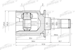 ���� ���������� ������ 25x35x29 Mitsubishi Outlander CU 4WD 02-06 PCV1526 ����