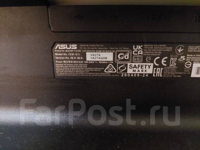 Asus. 27", ���������� �� (LCD, LED, QLED) ����