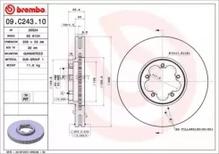���� ��������� Standard | ����� | Brembo 09C24310 09C24310 ����