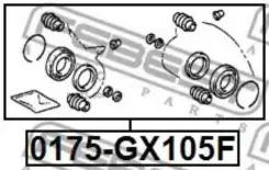 ����������� ��������� �������� Toyota JZX10# GX105 Febest 0175GX105F 0175GX105F ����